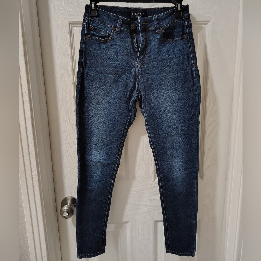 Enjean Women's Dark Blue Skinny Jeans